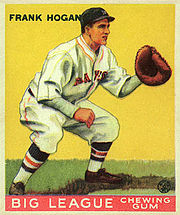 Frank "Shanty" Hogan won a CCBL championship with Osterville in 1924 and went on to a 13-year MLB career with the Boston Braves, New York Giants and Washington Senators. ShantyHoganGoudeycard.jpg