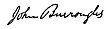 Firma di John Burroughs