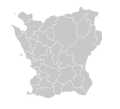 Skåne County Blank Municipality Map.svg