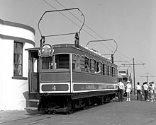 Rigid bow collectors at Snaefell Summit station Snaefell Summit station - geograph.org.uk - 1634819.jpg