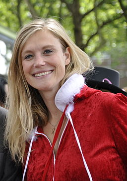 Sophie Hilbrand met PvdA Canal Parade 2012.