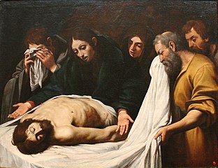 Lionello Spada, Lamentation sur le Christ mort, vers 1614.