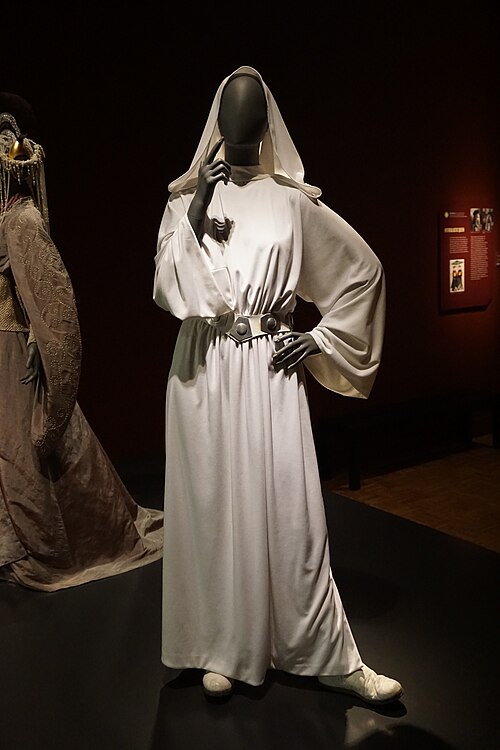 Princess Leia's white gown from the original Star Wars film