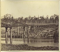 Կամուրջ Մերի գետի վրա, Մերիբորոյի մոտ, 1882 թվական
