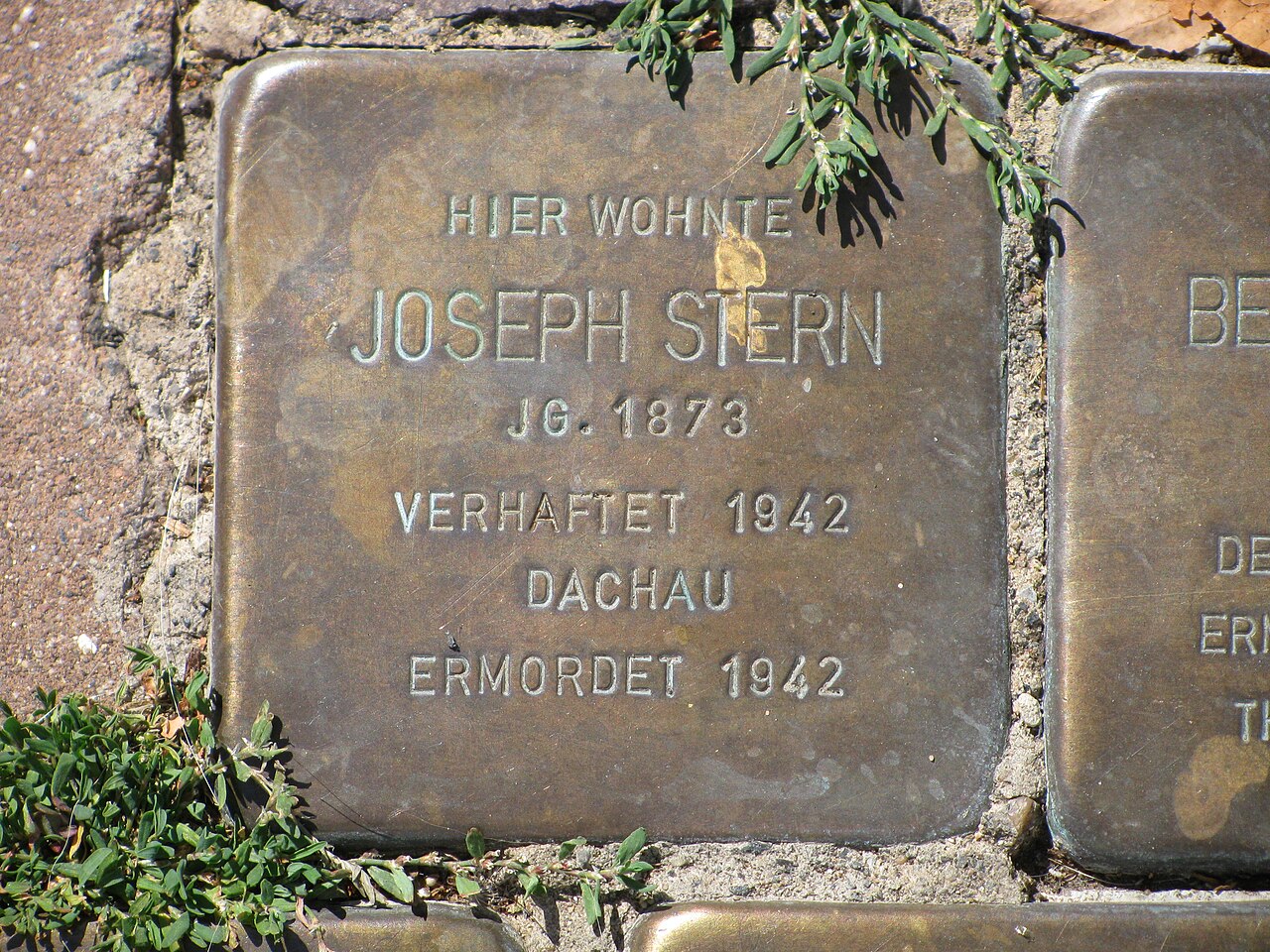 Stolperstein Joseph Stern, 1, Schwanengasse 4, Dörnigheim, Maintal, Main-Kinzig-Kreis.jpg