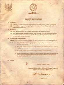 1966 surat perintah maret berisi 11 bahasa  Indonesia Perintah Maret  Wikipedia Surat Sebelas