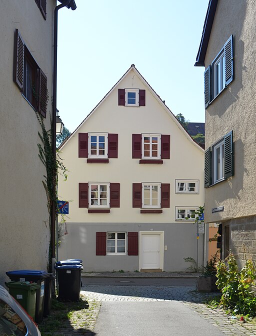 Tübingen, Jakobsgasse 21 von Salzstadelgasse