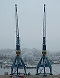 Миниатюра для Файл:Takraf cranes in Rostock Stadthafen 2.jpg