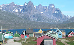 Skyline of Tasiusaq (Kujalleq)