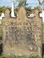 Early settler’s tombstone in Robinson Run Cemetery, near Oakdale, Pennsylvania