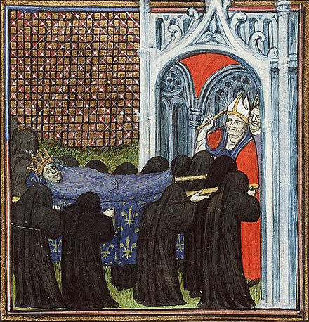 The funeral procession of Jean II
