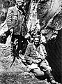 Ivan Ribar (left) with Tito on 13th June, 1943, during the Battle of Sutjeska
