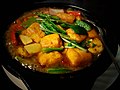 Tofu cuisine in a pot