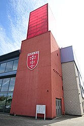 The right tower of the Colin Hutton North Stand at Sewell Group Craven Park, Kingston upon Hull.