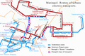 Rotot tat-trasport elettriku urban f'Mariupol
