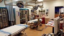 Un trauma bay au Kings County Hospital Center de Brooklyn, NY
