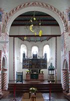 Triomfboog met cibories en retabel in de St.-Florian-Kerk Sillenstede