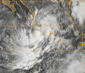 Satellite image of regenerated Norman near the Mexican coast Tropical Depression Norman (2006).PNG