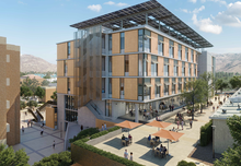 A rendering of the new School of Medicine Education Building II, set to be completed in 2023. UCR SoM Building 2.png