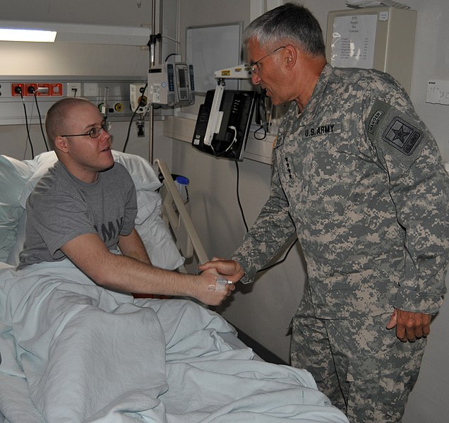 File:US Army 51649 Spc. Ryan G. Christian meets Chief of Staff of the Army Gen. George W. Casey Jr.jpg