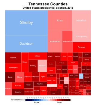 <span class="mw-page-title-main">2016 United States presidential election in Tennessee</span> Election in Tennessee