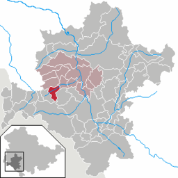 Tidigare läge för kommunen Unterkatz i Landkreis Schmalkalden-Meiningen