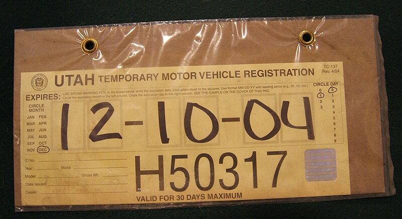 File:Utah 2004 Temporary Motor Vehicle Registration.jpg