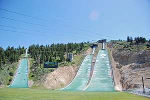 Olympijský park v Utahu skáče