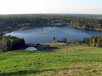 Væsjøkassen med udsigt over Väsøen, maj 2011