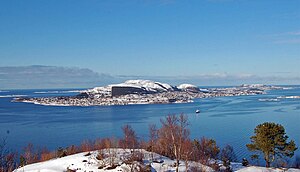 Valderøya as seen from Aksla Mountain in Ålesund