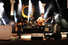 Vampire Weekend performing at Red Rocks Amphitheatre in 2013