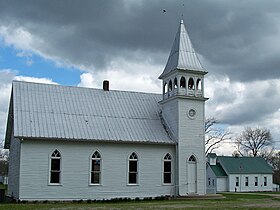 Вандалия, историческият параклис и училище в Индиана
