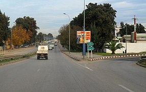 La RN No 5 en direction d'El Hamiz et Rouiba, sortie est de Bab Ezzouar.