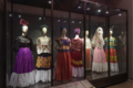 Frida's dresses on display at the Frida Kahlo Museum