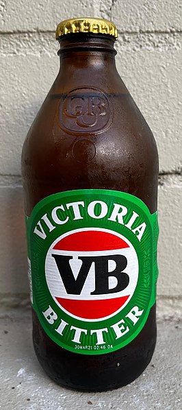 Bottle of Victoria Bitter