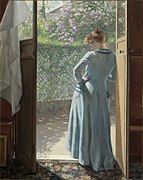 W drzwiach atelier, 1885, Bonnierska Porträttsamlingen