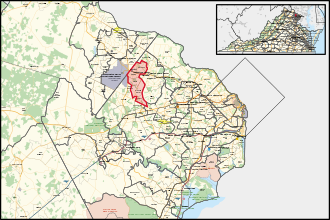 District map Virginia's 8th House of Delegates district (since 2024).svg