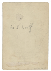 signature de Virginia Woolf