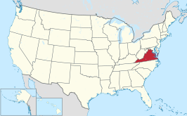 Locatie van Virginia