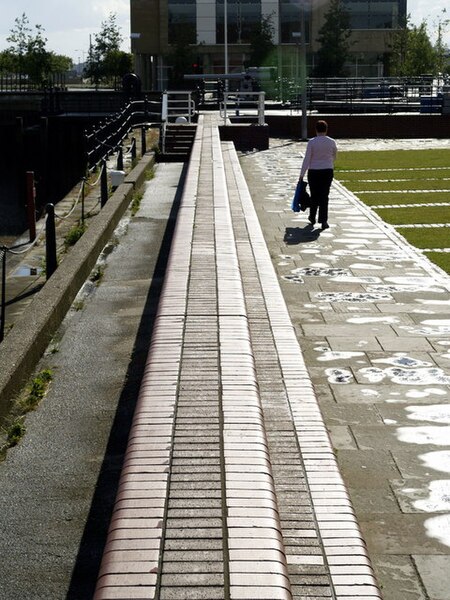 File:Wall and Footpath near Hull Marina's Lock - geograph.org.uk - 874766.jpg