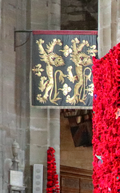 Montgomery's Garter banner on display in St Mary's, Warwick.