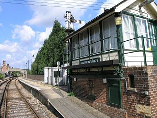 Wateringbury railway station Railway station in Kent, England
