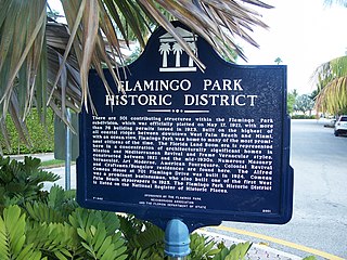 <span class="mw-page-title-main">Flamingo Park Historic Residential District</span> Historic district in Florida, United States