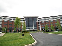 Exterior of the Westinghouse Electric Company headquarters, one of the largest contributors to the township's economic success Westinghouse - Cranberry TWP, PA - panoramio.jpg