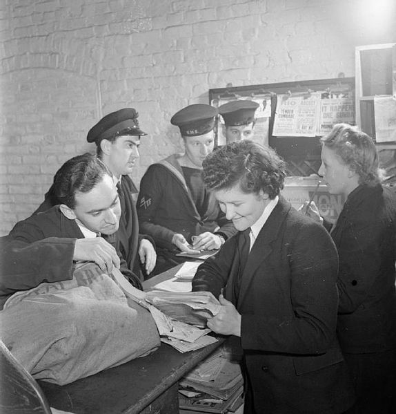 File:Women's Royal Naval Service- Wrens With the Fleet Mail, England, UK, November 1944 D22593.jpg