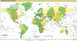 World - time zones map (2014)