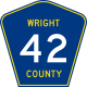 Wright County Route 42 MN.svg