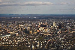 Yale's medical campus and The Hill neighborhood from the south Yale University 08.jpg