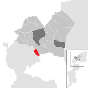 Location of the municipality of Zagersdorf in the Eisenstadt-Umgebung district (clickable map)