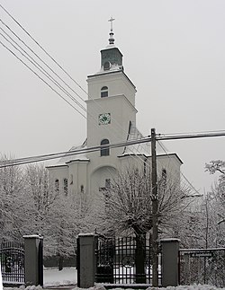 Zielonka kościół zimą.JPG